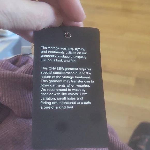 CHASER NWT WOMENS XS TOP RIBBED PURPLE - Picture 6 of 7